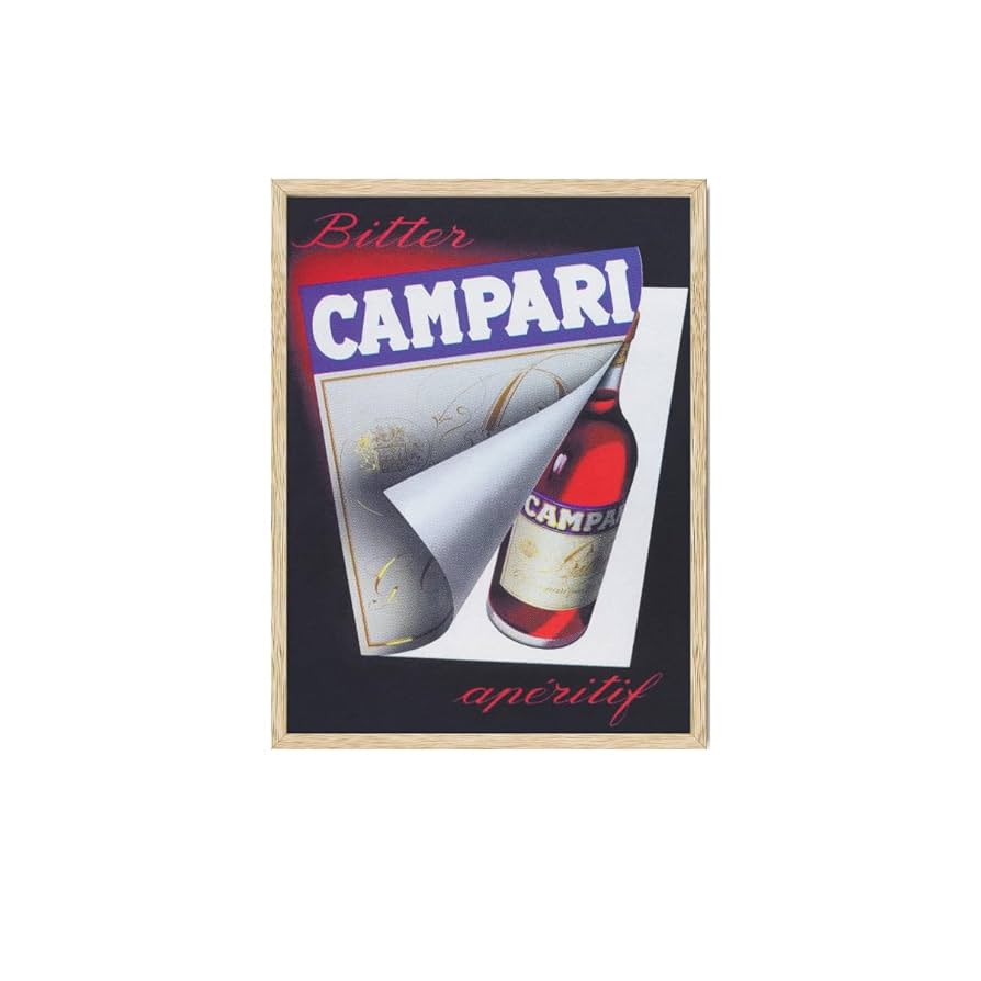 額縁付きポスター画　campari Amazon.co.jp: Summit Designs Campariポスター - ビンテージ